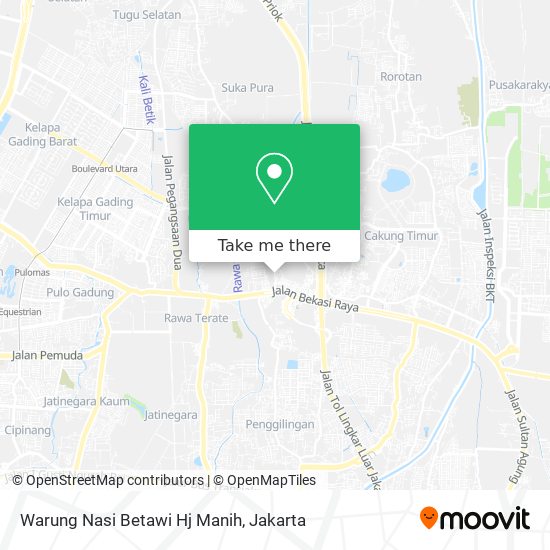 Warung Nasi Betawi Hj Manih map