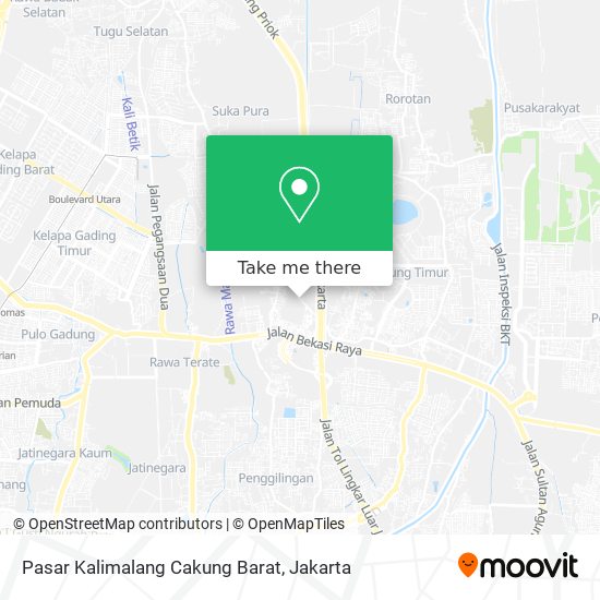 Pasar Kalimalang Cakung Barat map