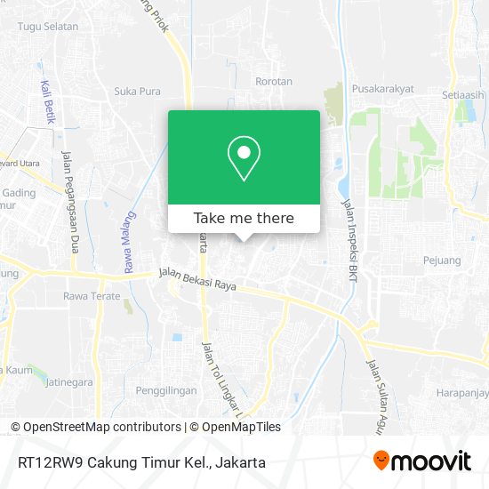 RT12RW9 Cakung Timur Kel. map