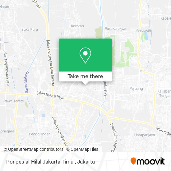 Ponpes al-Hilal Jakarta Timur map