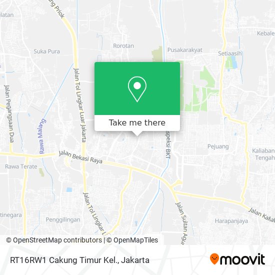 RT16RW1 Cakung Timur Kel. map