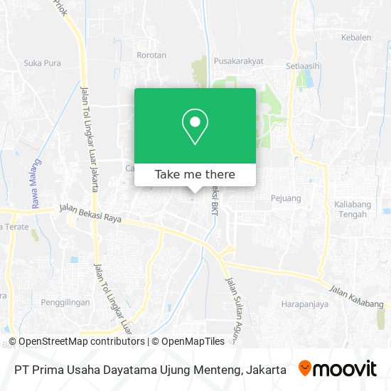PT Prima Usaha Dayatama Ujung Menteng map