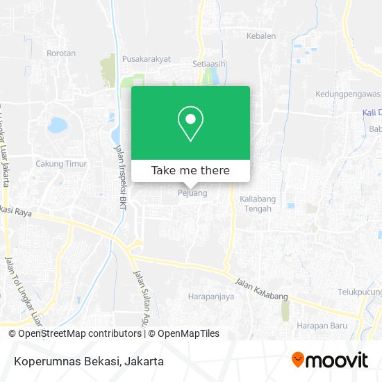 Koperumnas Bekasi map