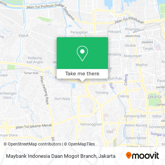 Maybank Indonesia Daan Mogot Branch map