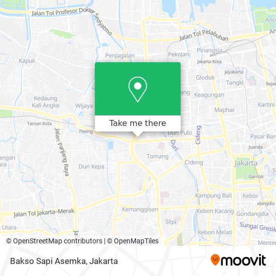 Bakso Sapi Asemka map