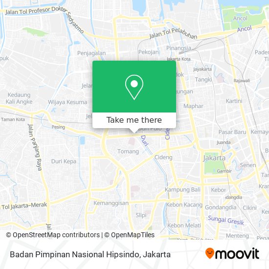 Badan Pimpinan Nasional Hipsindo map