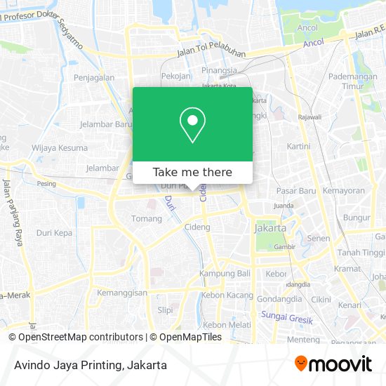 Avindo Jaya Printing map