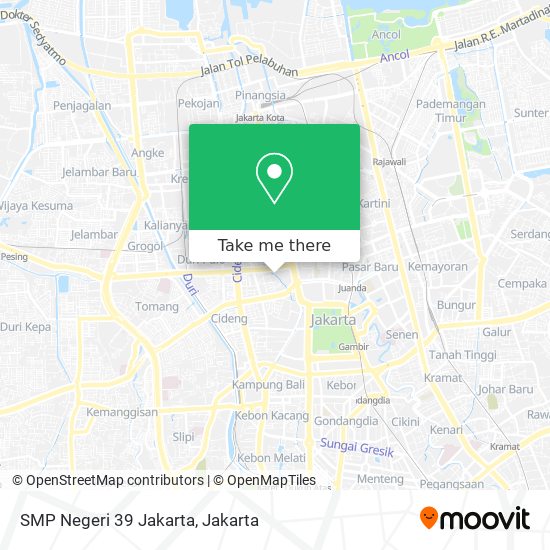 SMP Negeri 39 Jakarta map