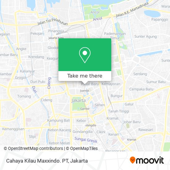 Cahaya Kilau Maxxindo. PT map