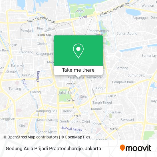 Gedung Aula Prijadi Praptosuhardjo map