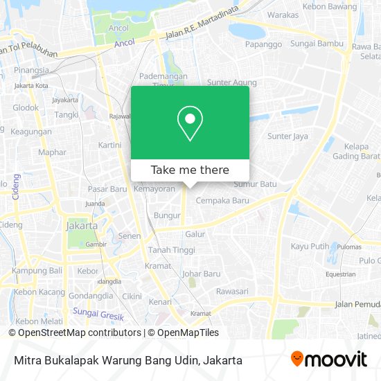 Mitra Bukalapak Warung Bang Udin map