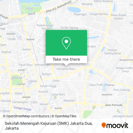 Sekolah Menengah Kejuruan (SMK) Jakarta Dua map