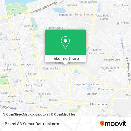 Bakmi 88 Sumur Batu map