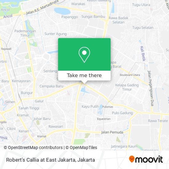 Robert's Callia at East Jakarta map