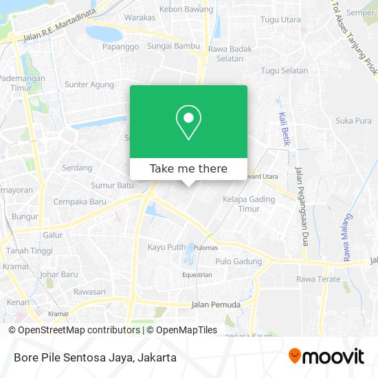 Bore Pile Sentosa Jaya map