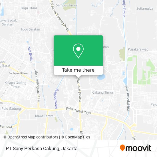 PT Sany Perkasa Cakung map
