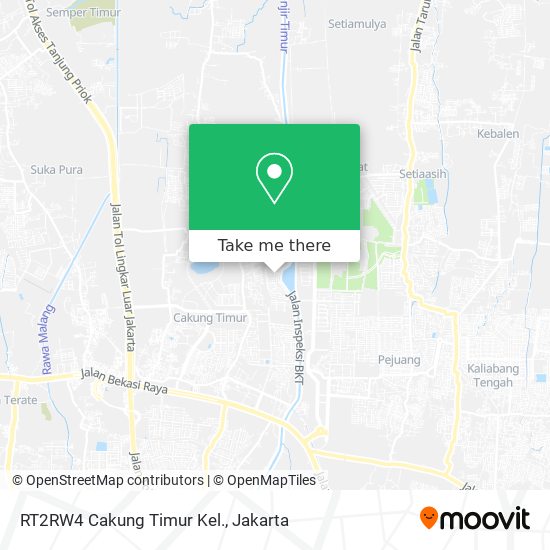 RT2RW4 Cakung Timur Kel. map