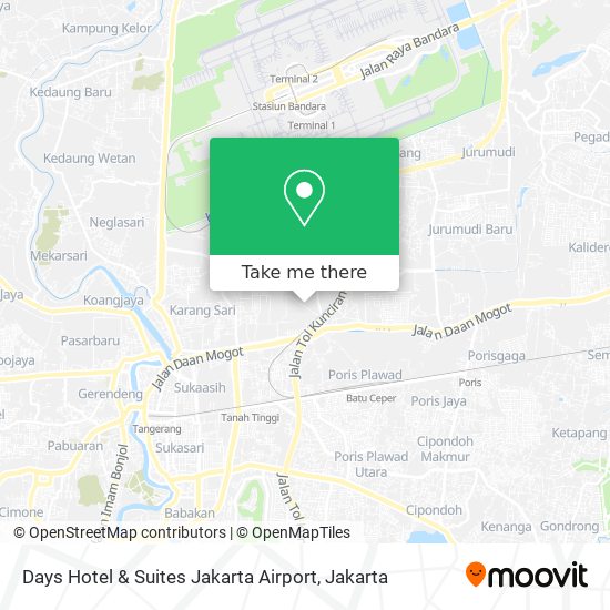 Days Hotel & Suites Jakarta Airport map