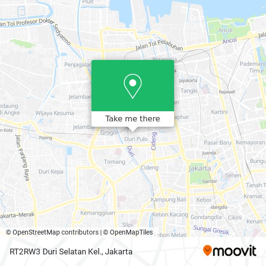 RT2RW3 Duri Selatan Kel. map