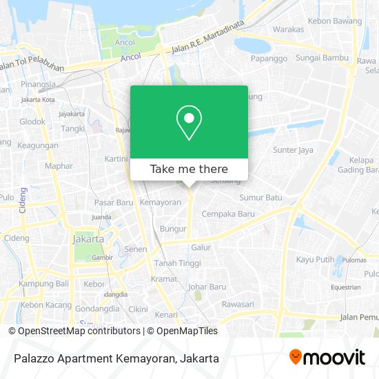 Palazzo Apartment Kemayoran map