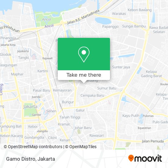 Gamo Distro map