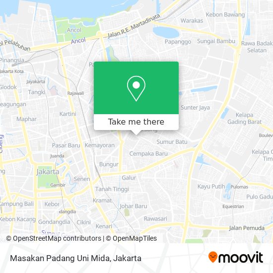 Masakan Padang Uni Mida map