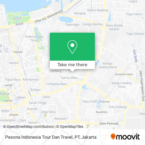 Pesona Indonesia Tour Dan Travel. PT map