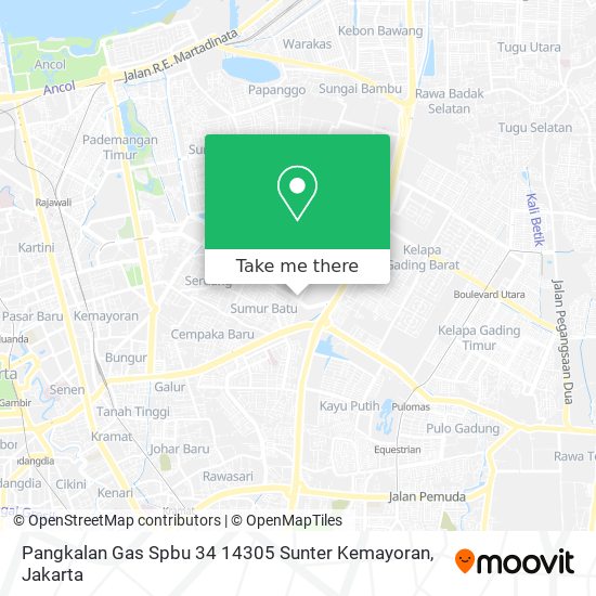 Pangkalan Gas Spbu 34 14305 Sunter Kemayoran map