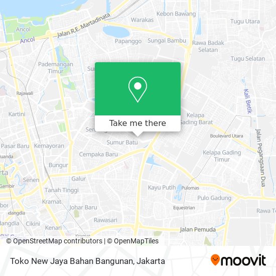 Toko New Jaya Bahan Bangunan map