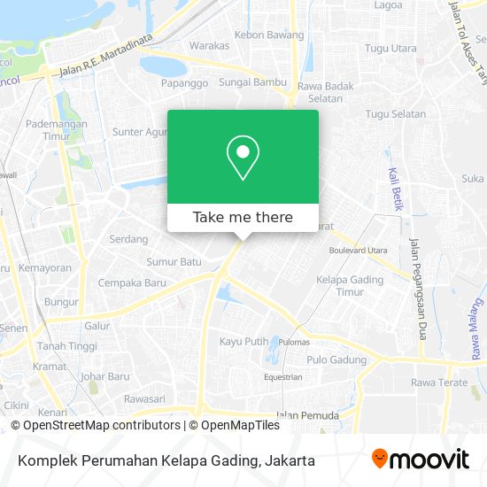 Komplek Perumahan Kelapa Gading map