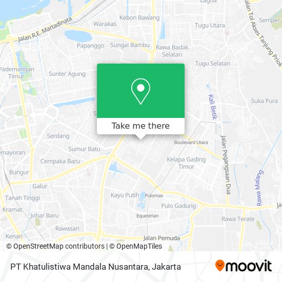 PT Khatulistiwa Mandala Nusantara map