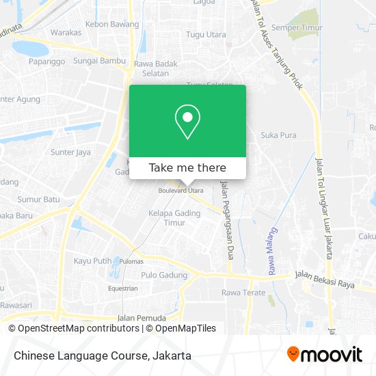 Chinese Language Course map