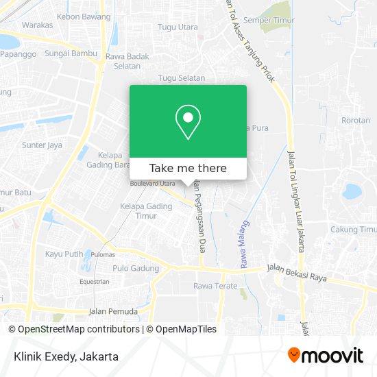 Klinik Exedy map