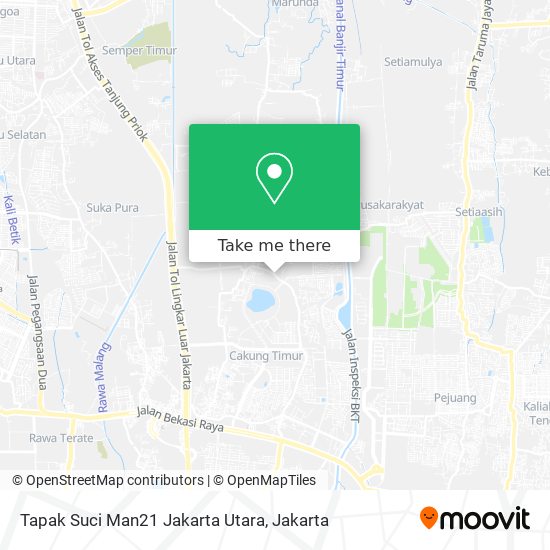 Tapak Suci Man21 Jakarta Utara map