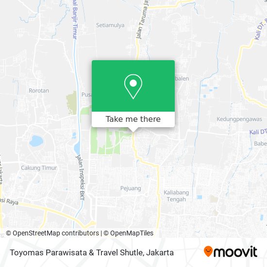 Toyomas Parawisata & Travel Shutle map