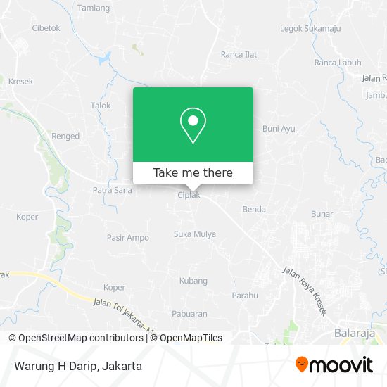 Warung H Darip map