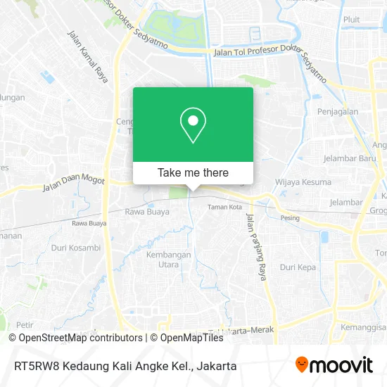 RT5RW8 Kedaung Kali Angke Kel. map