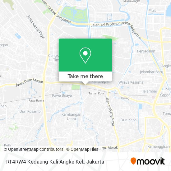 RT4RW4 Kedaung Kali Angke Kel. map