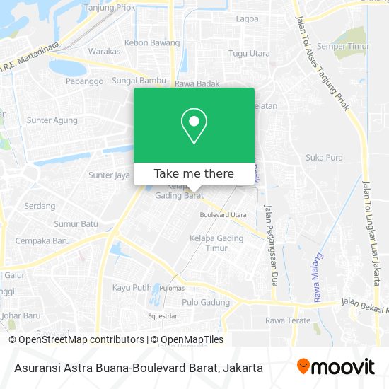 Asuransi Astra Buana-Boulevard Barat map