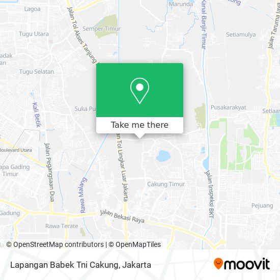 Lapangan Babek Tni Cakung map