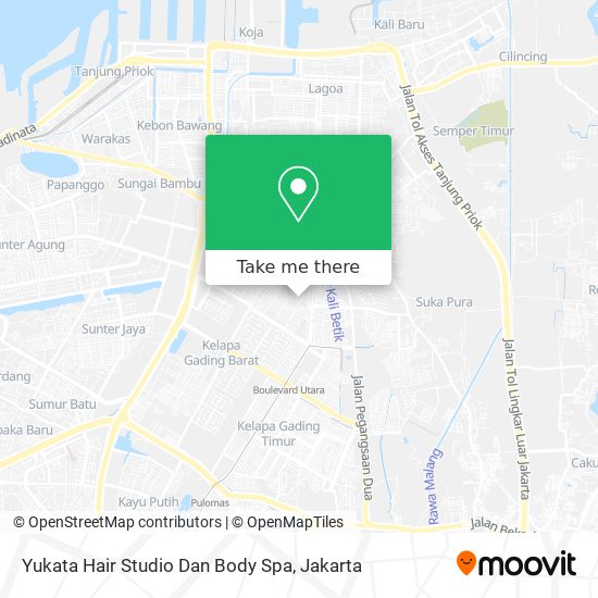 Yukata Hair Studio Dan Body Spa map