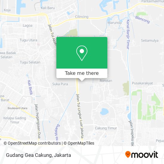 Gudang Gea Cakung map