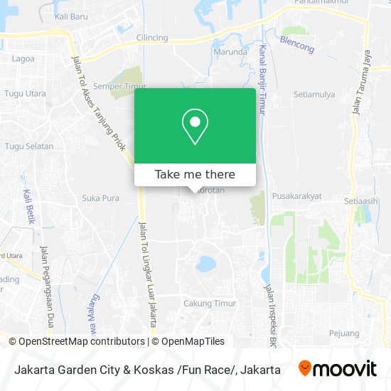 Jakarta Garden City & Koskas /Fun Race/ map