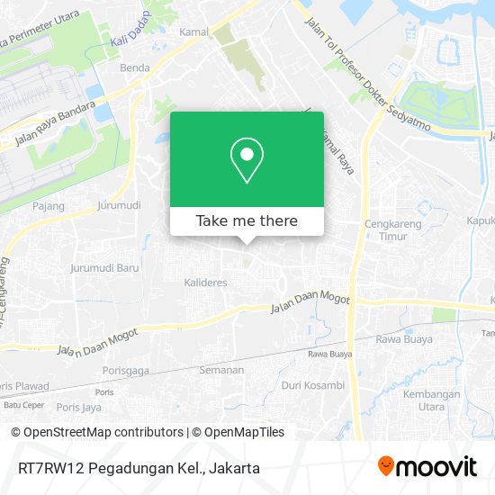 RT7RW12 Pegadungan Kel. map