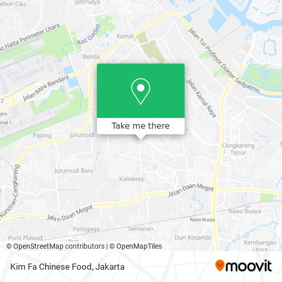 Kim Fa Chinese Food map