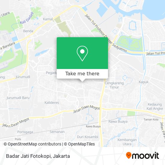 Badar Jati Fotokopi map