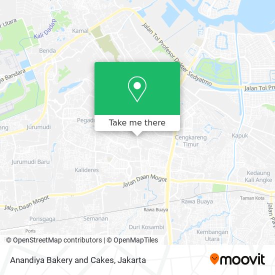 Anandiya Bakery and Cakes map