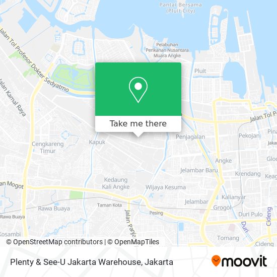 Plenty & See-U Jakarta Warehouse map