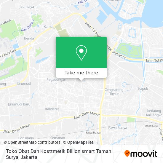 Toko Obat Dan Kosttmetik Billion smart Taman Surya map