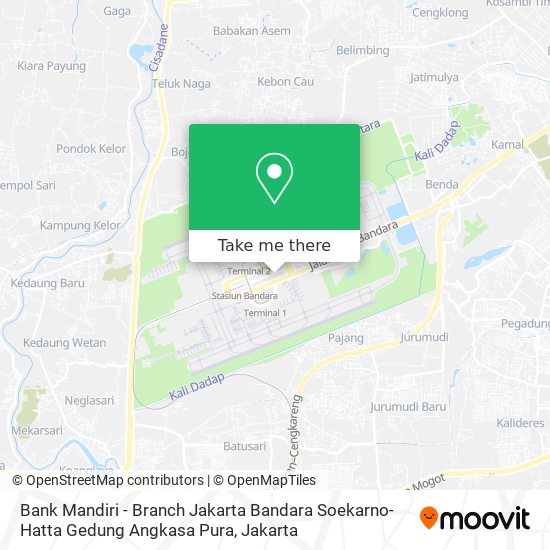 Bank Mandiri - Branch Jakarta Bandara Soekarno-Hatta Gedung Angkasa Pura map